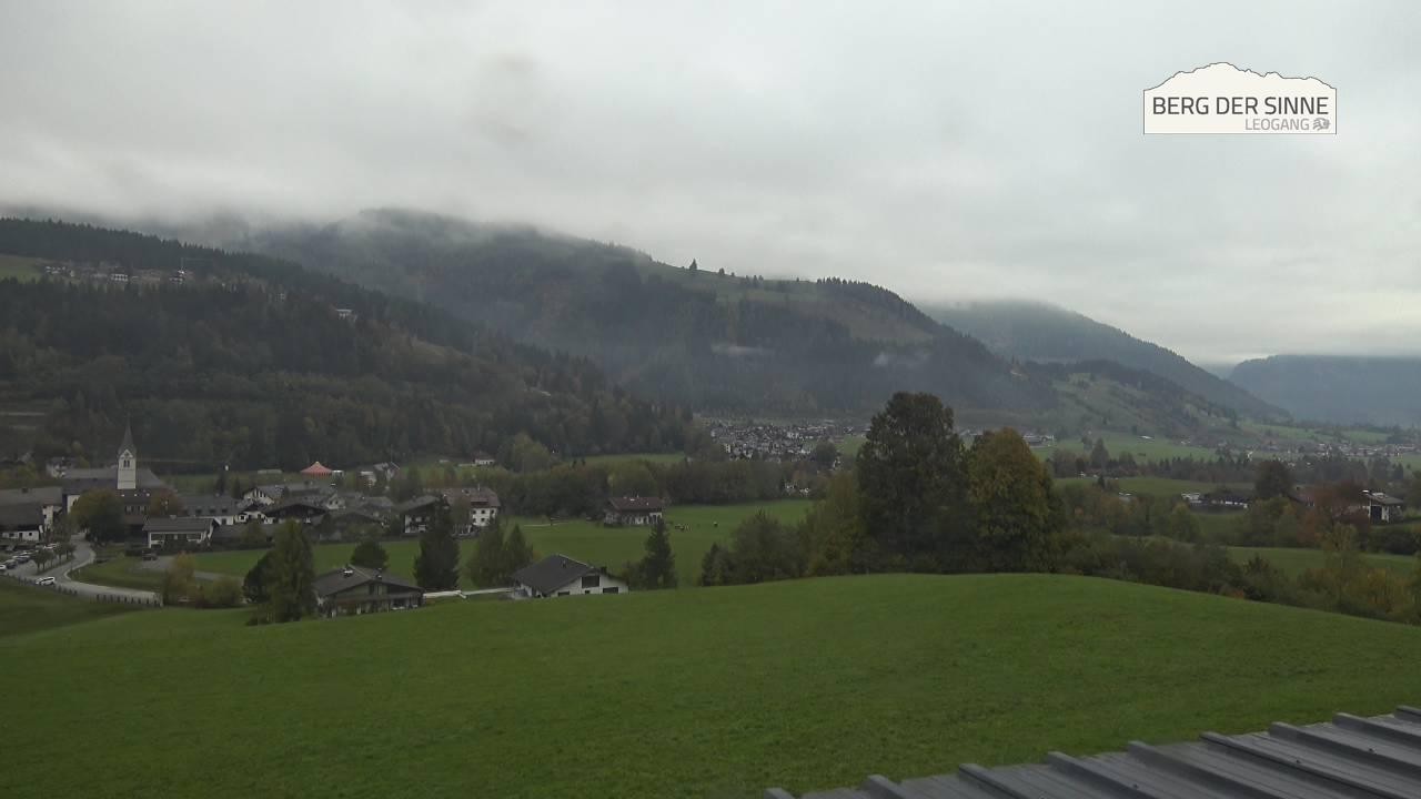 Archiv Foto Webcam Leogang Dorfblick