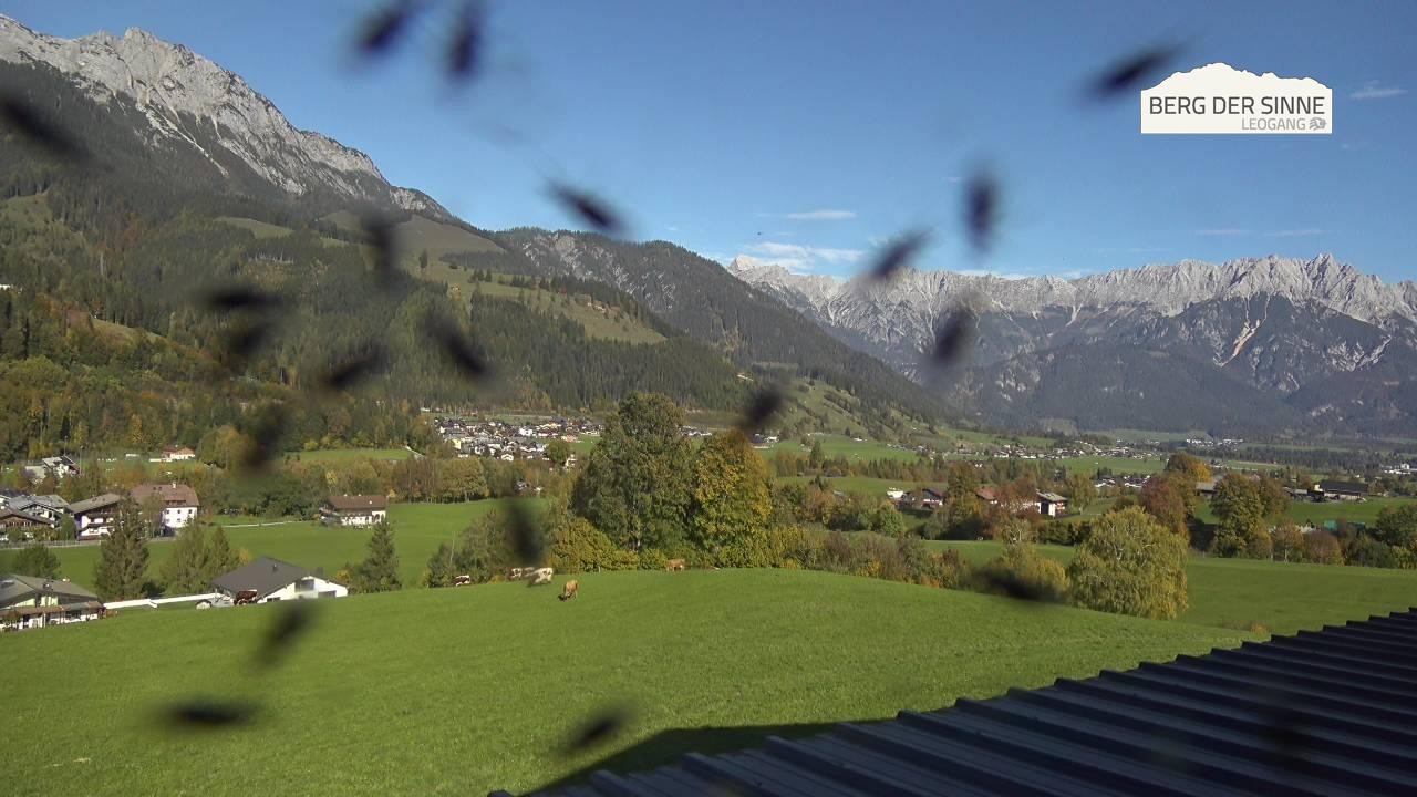 Archiv Foto Webcam Leogang Dorfblick