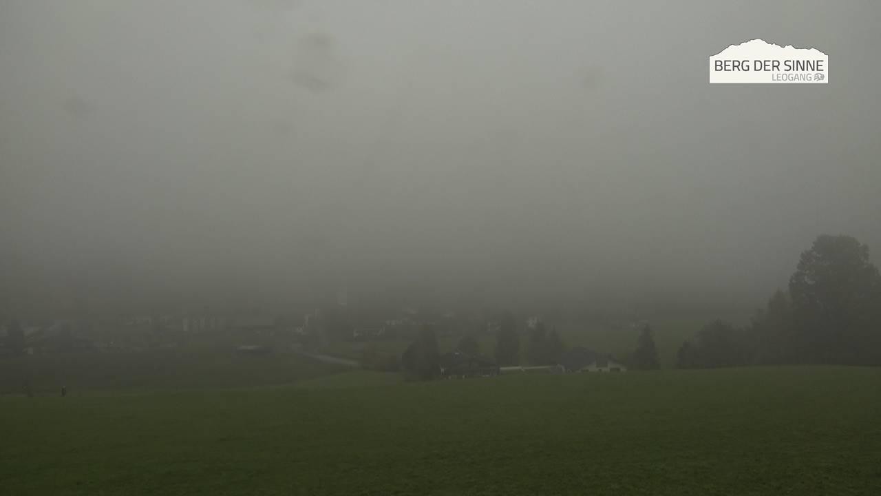 Archiv Foto Webcam Leogang Dorfblick