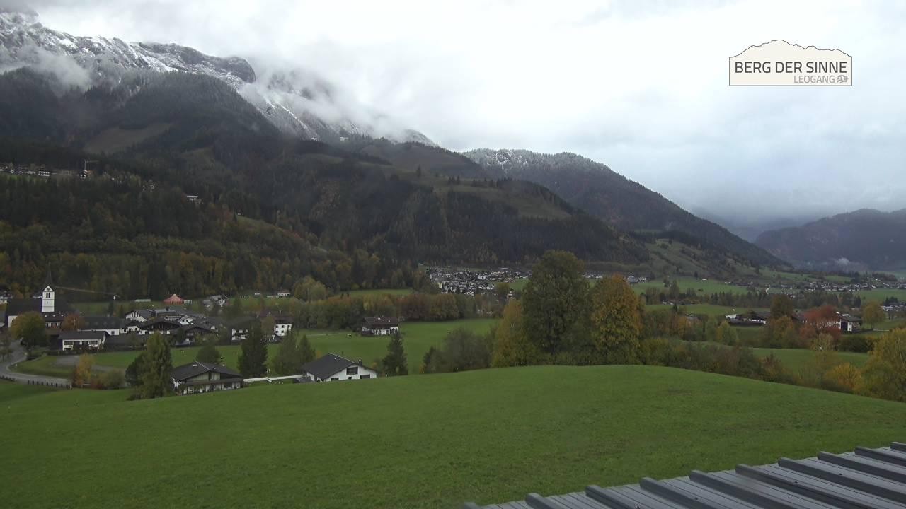 Archiv Foto Webcam Leogang Dorfblick