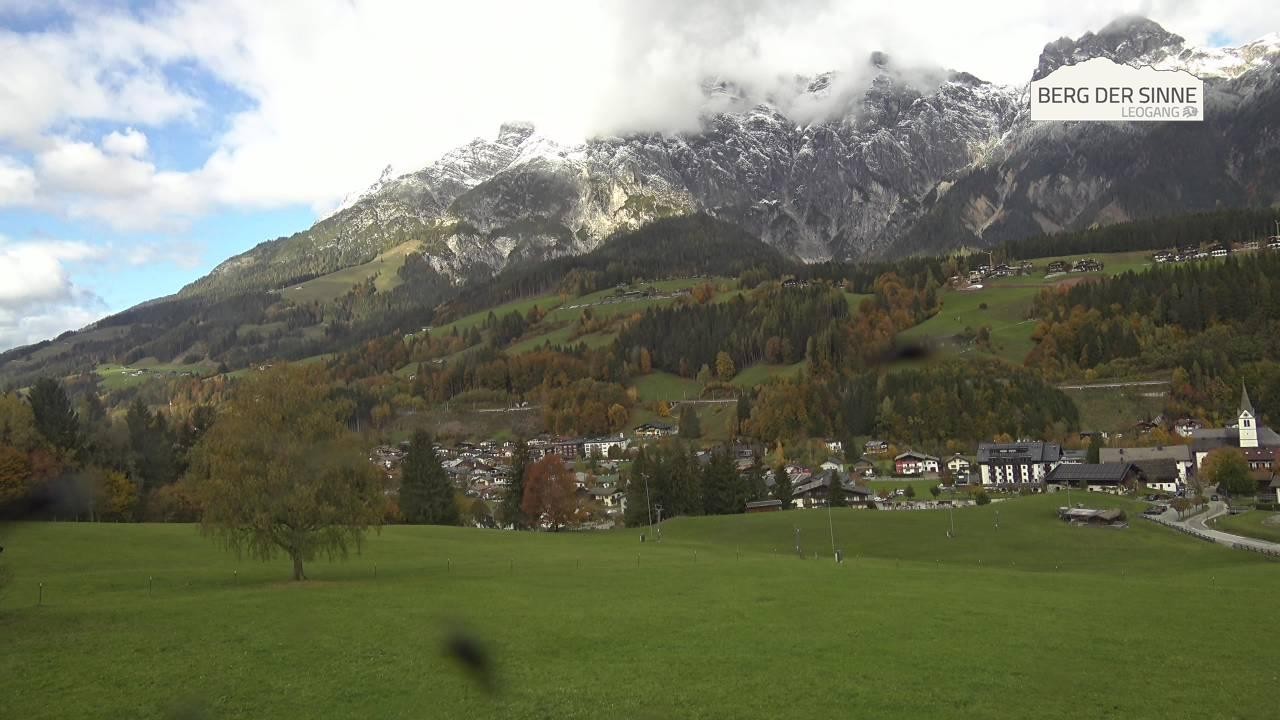 Archiv Foto Webcam Leogang Dorfblick