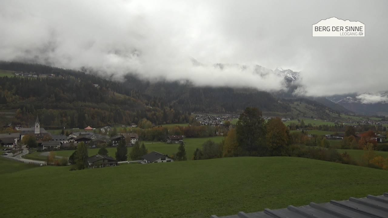 Archiv Foto Webcam Leogang Dorfblick