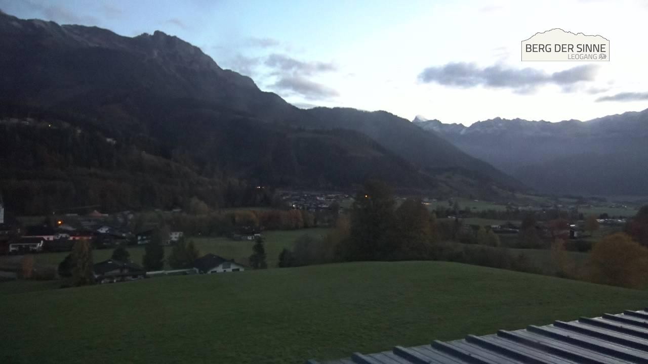 Archiv Foto Webcam Leogang Dorfblick
