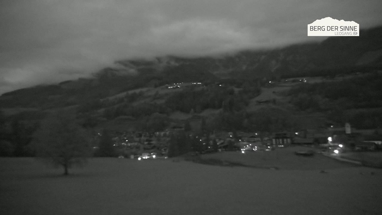 Archiv Foto Webcam Leogang Dorfblick