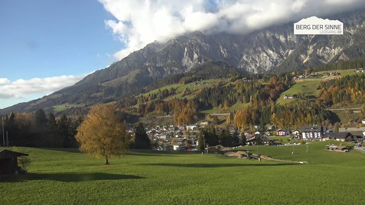 Archiv Foto Webcam Leogang Dorfblick