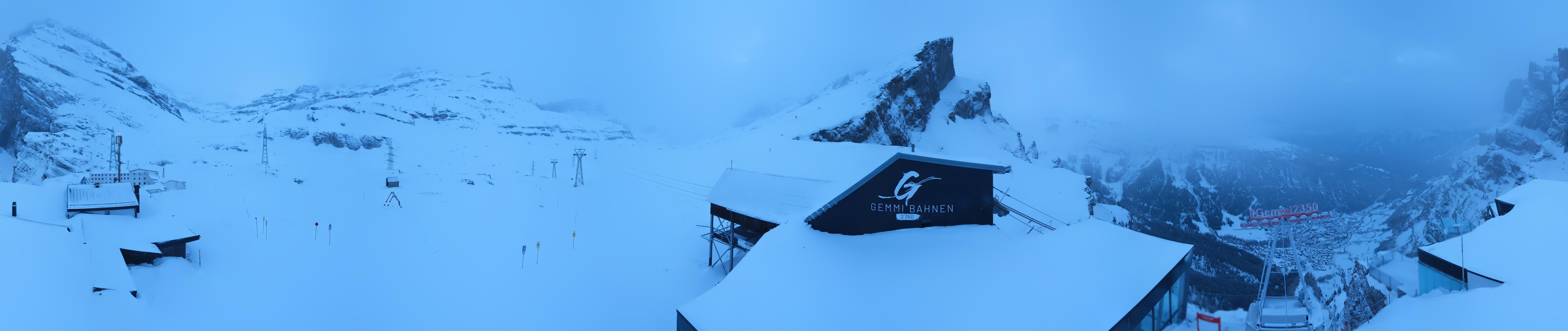 Archiv Foto Webcam Leukerbad: Gemmi Panoramacam