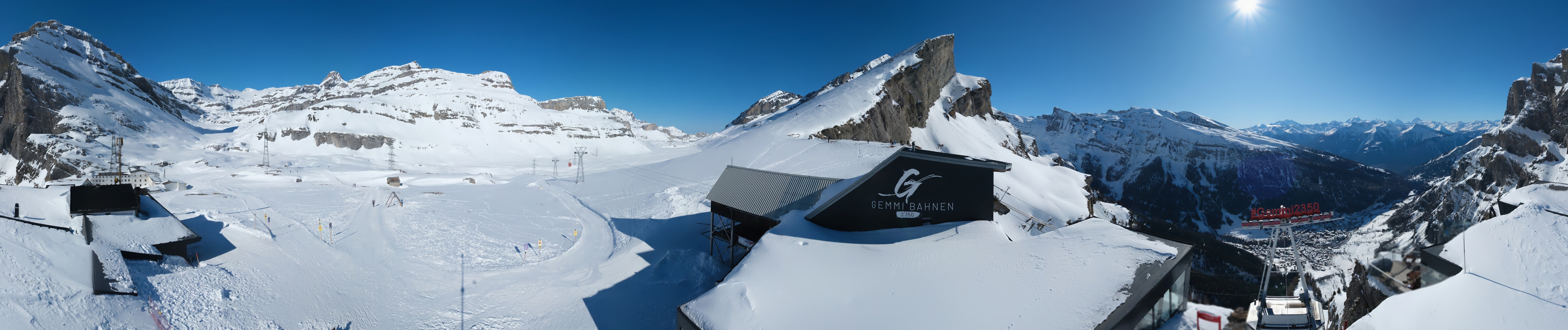 Archived image Webcam Leukerbad: Roundshot Gemmipass