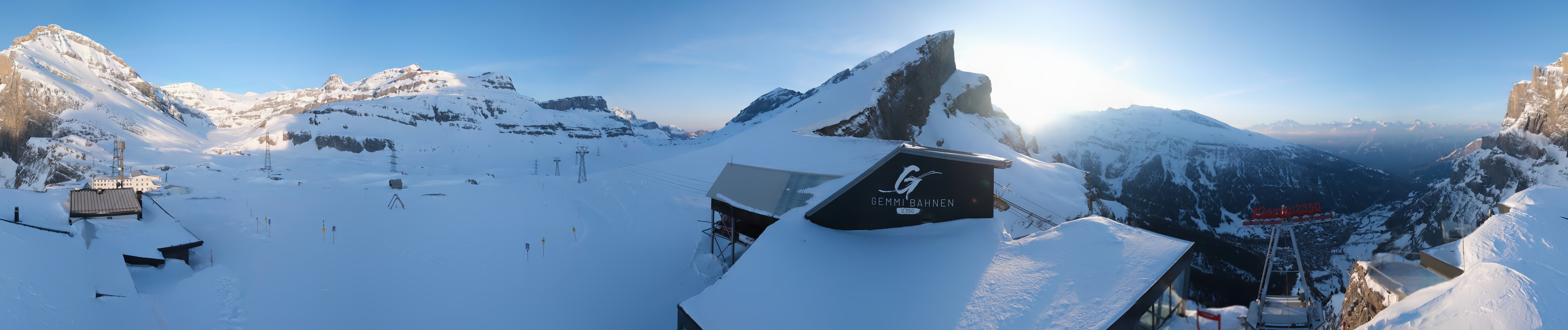 Archiv Foto Webcam Leukerbad: Gemmi Panoramacam