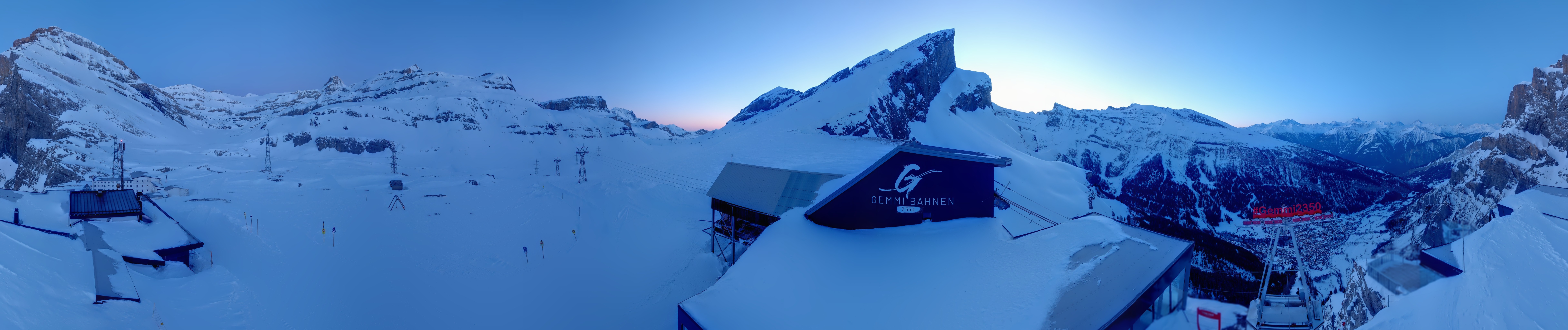 Archiv Foto Webcam Leukerbad: Gemmi Panoramacam