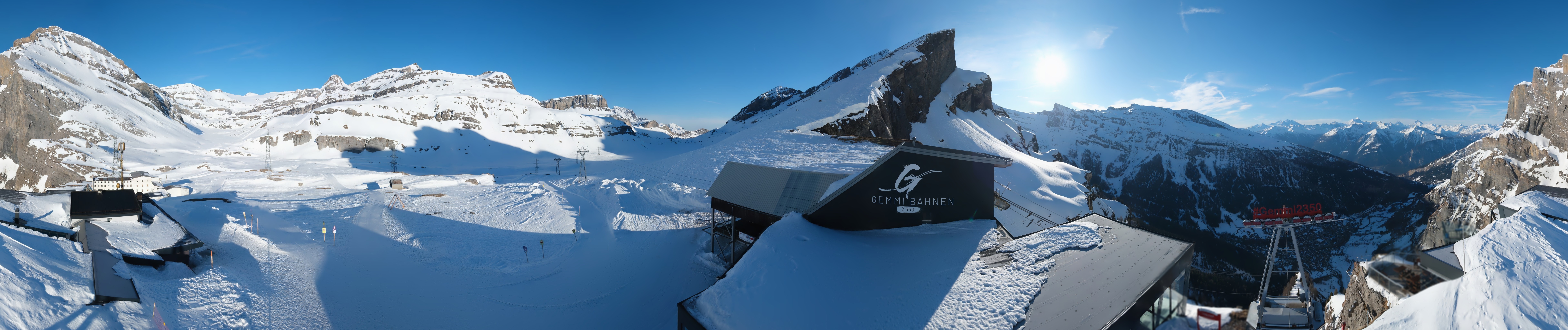 Archived image Webcam Leukerbad: Roundshot Gemmipass