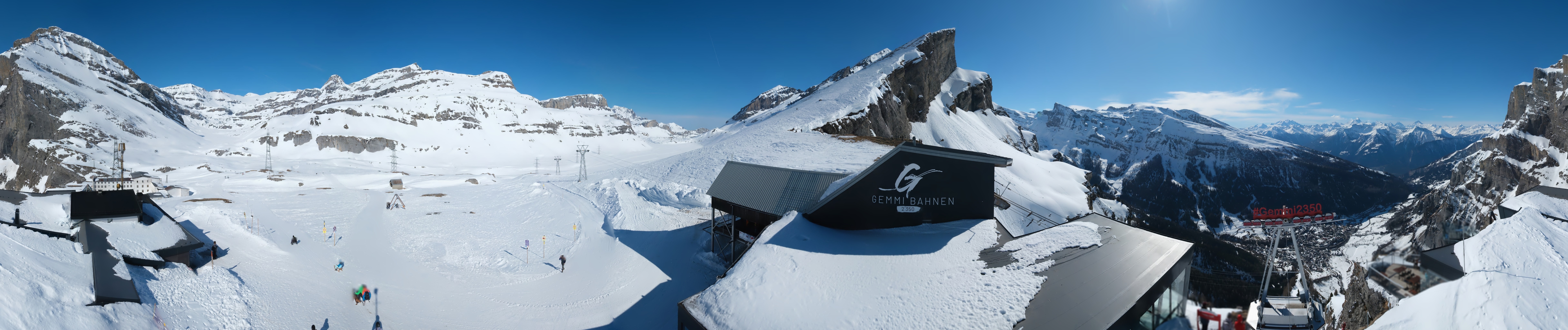 Archived image Webcam Leukerbad: Roundshot Gemmipass