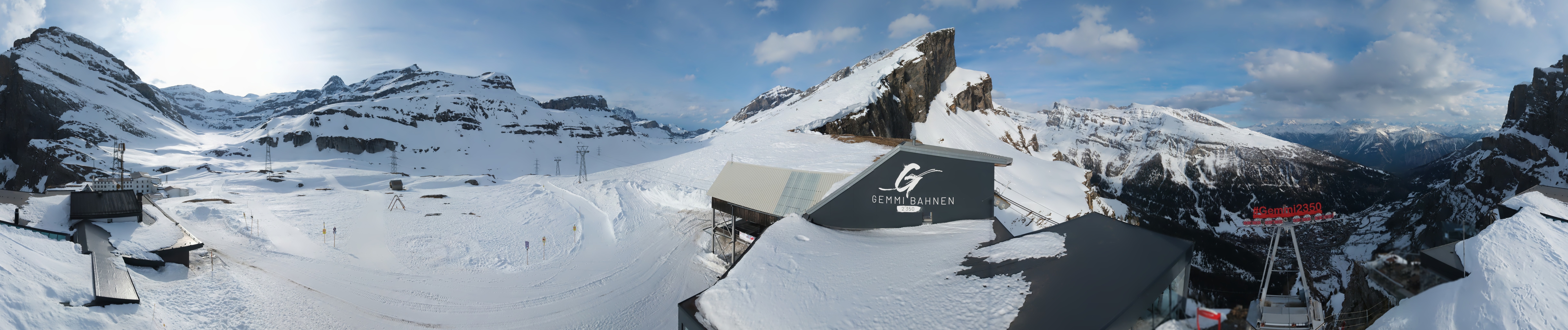 Archived image Webcam Leukerbad: Roundshot Gemmipass