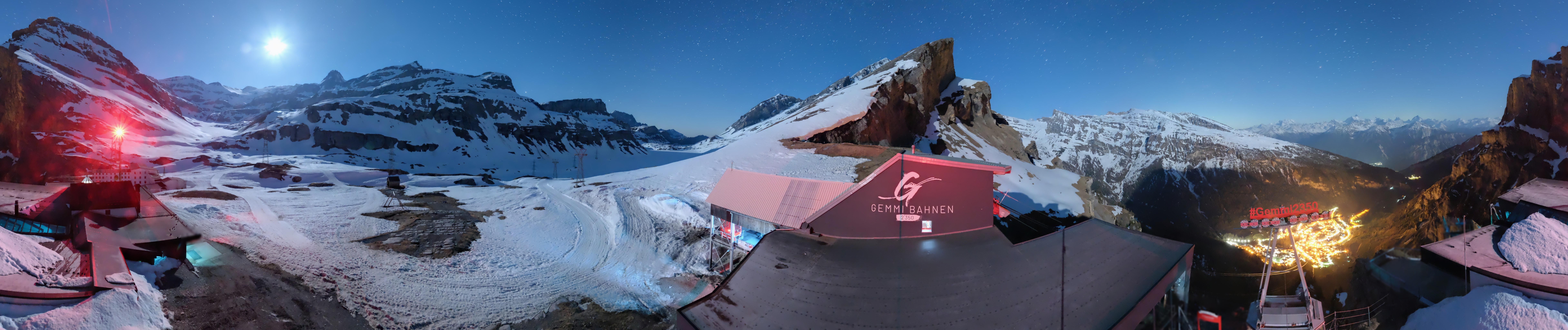 Archived image Webcam Leukerbad: Roundshot Gemmipass