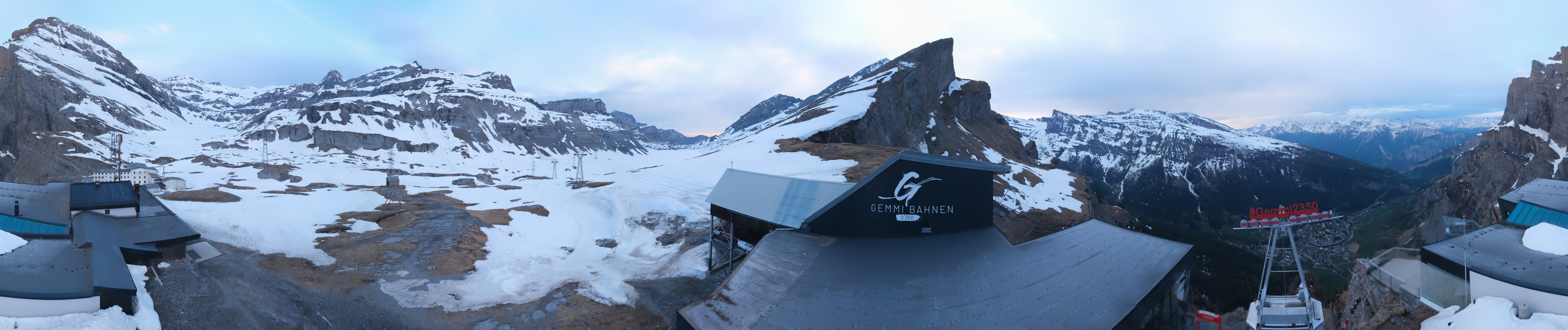 Archiv Foto Webcam Leukerbad: Gemmi Panoramacam