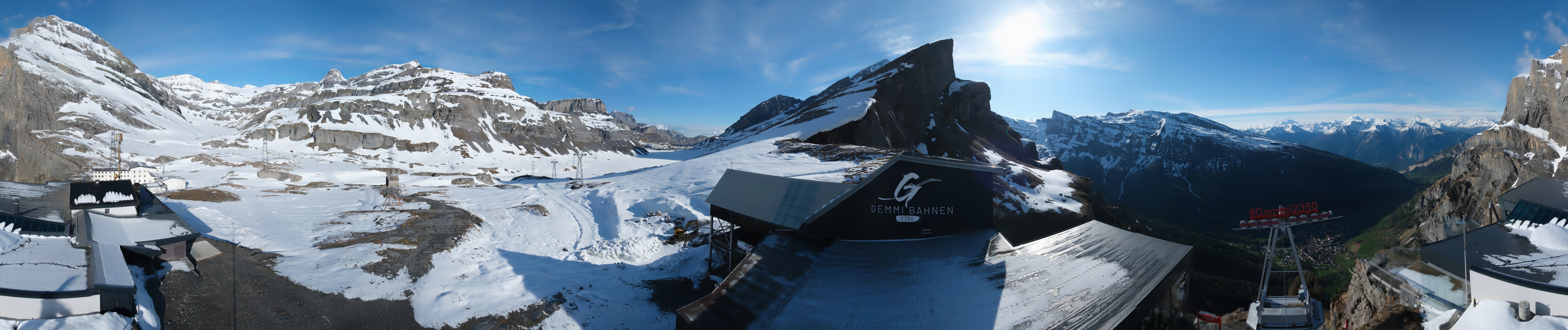 Archived image Webcam Leukerbad: Roundshot Gemmipass