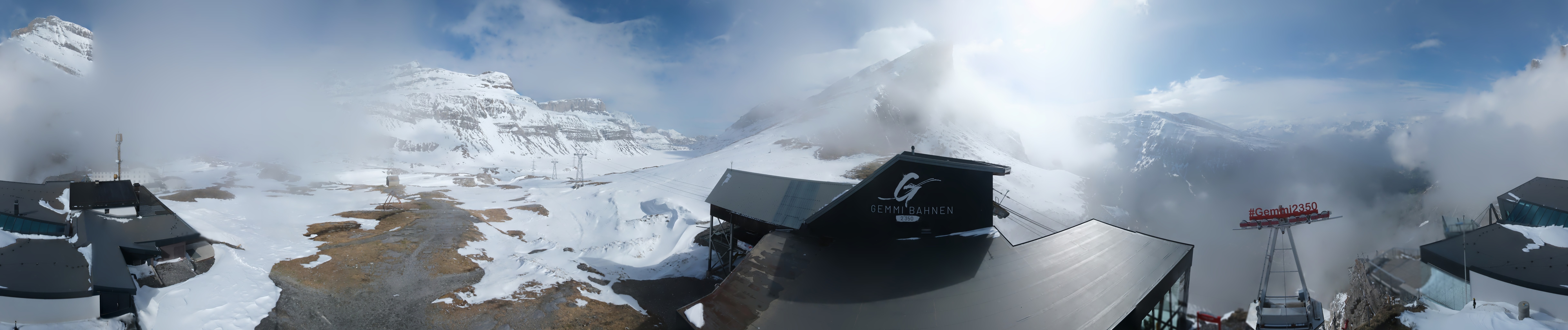 Archived image Webcam Leukerbad: Roundshot Gemmipass