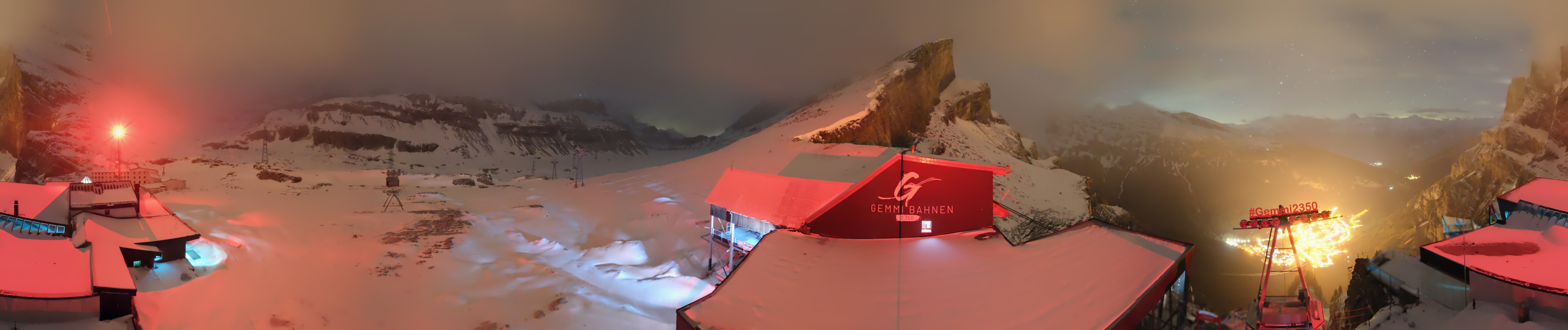 Archived image Webcam Leukerbad: Roundshot Gemmipass