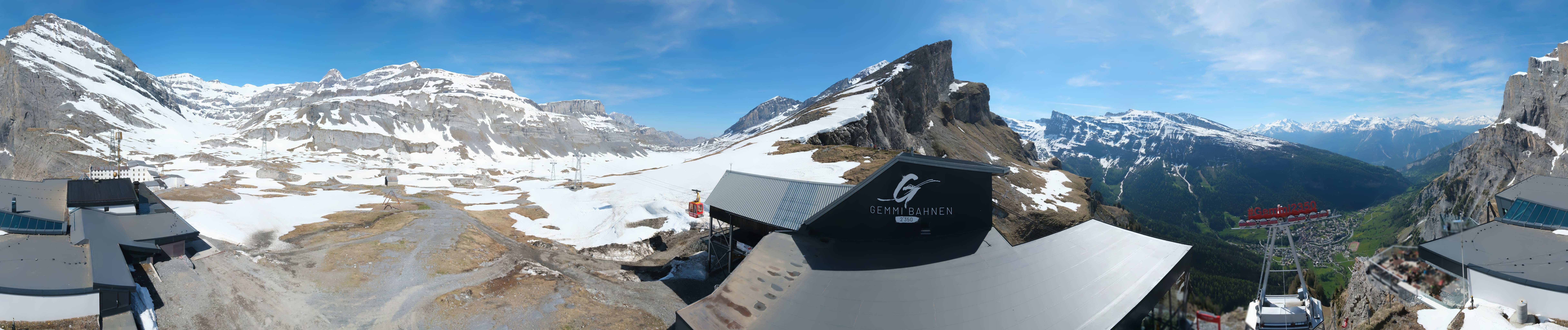 Archiv Foto Webcam Leukerbad: Gemmi Panoramacam