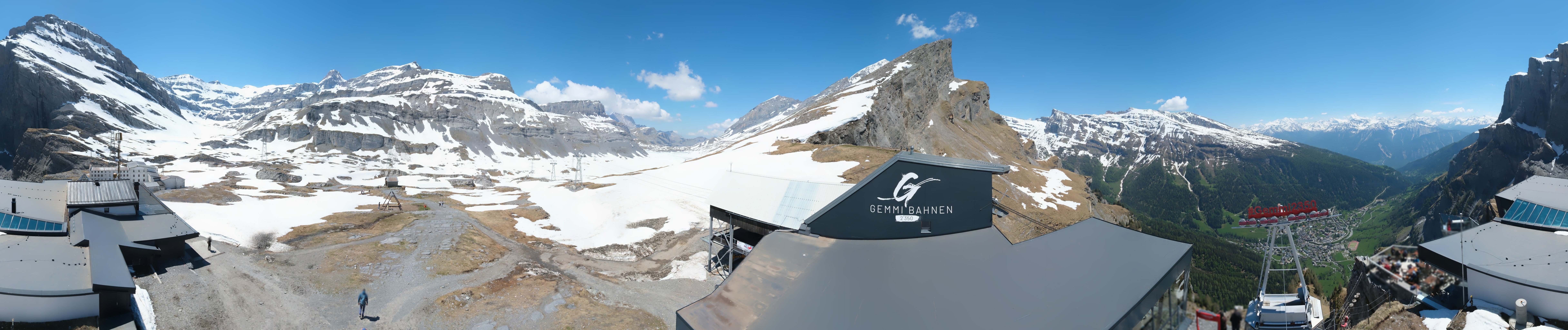 Archiv Foto Webcam Leukerbad: Gemmi Panoramacam