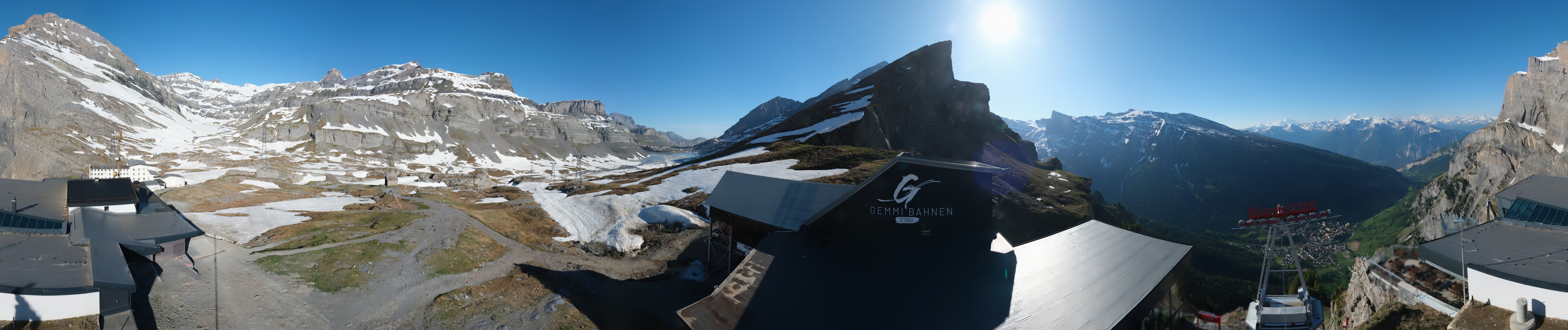 Archiv Foto Webcam Leukerbad: Gemmi Panoramacam