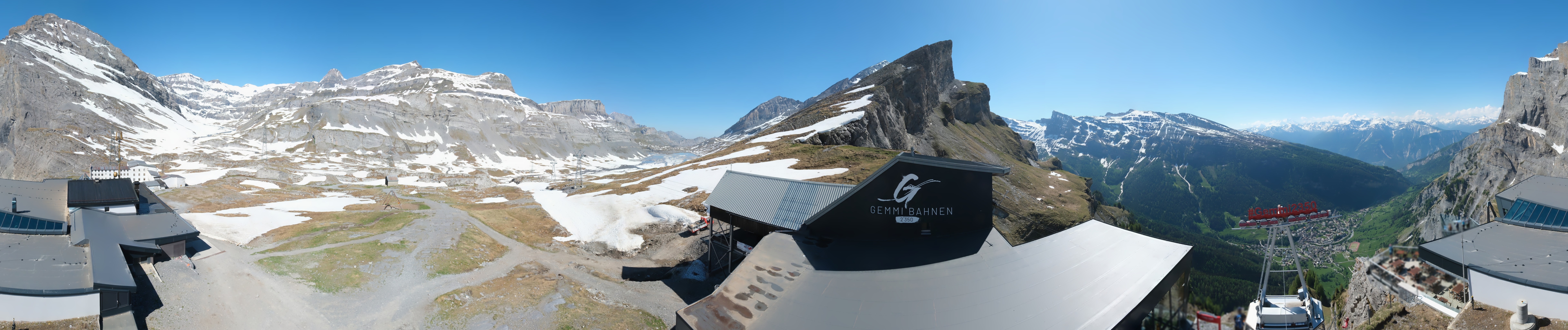 Archiv Foto Webcam Leukerbad: Gemmi Panoramacam