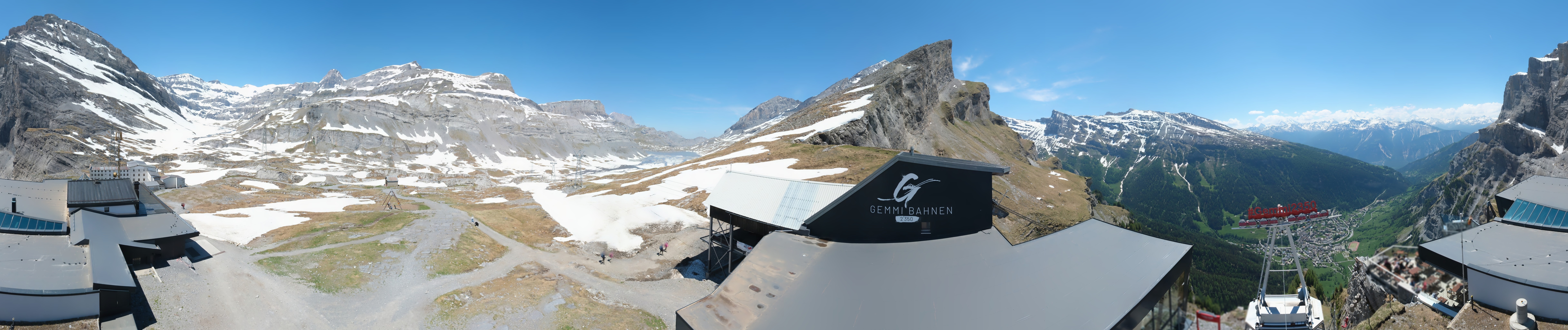 Archiv Foto Webcam Leukerbad: Gemmi Panoramacam