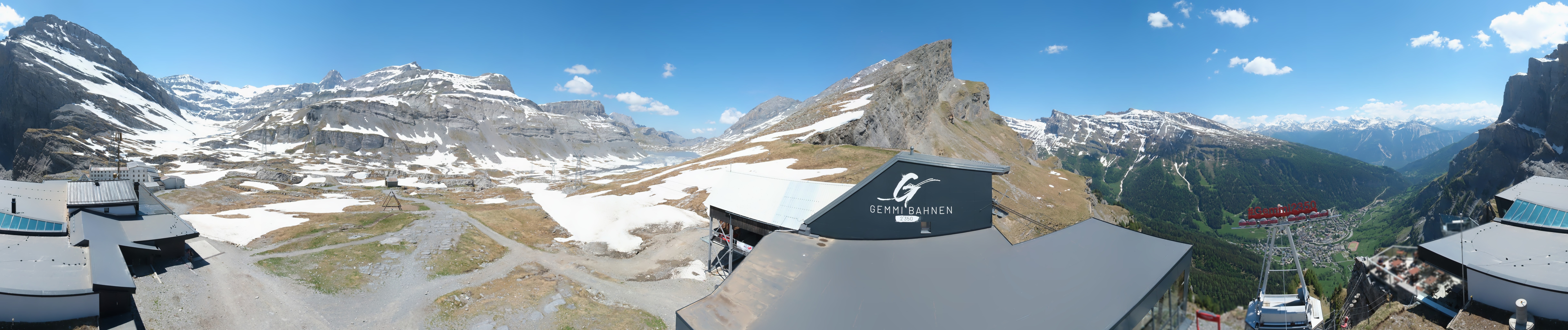 Archiv Foto Webcam Leukerbad: Gemmi Panoramacam