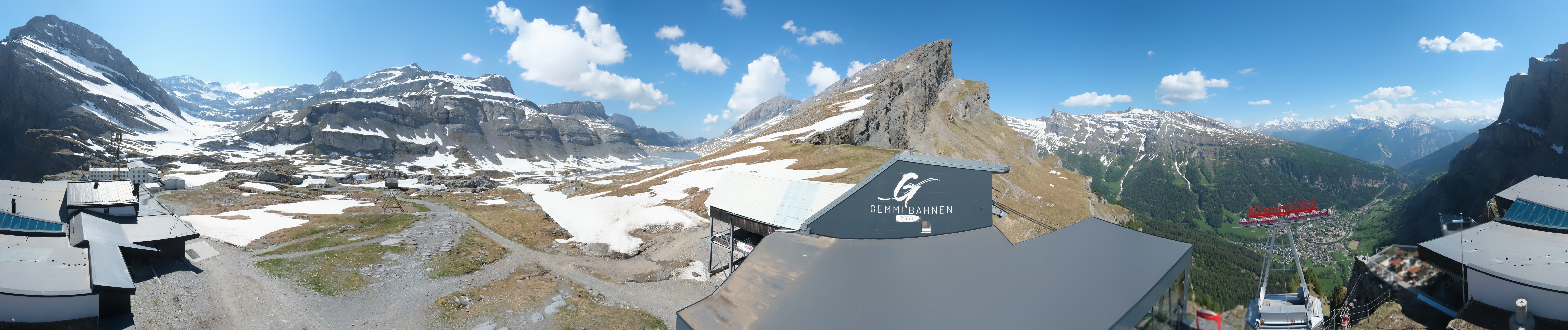Archiv Foto Webcam Leukerbad: Gemmi Panoramacam