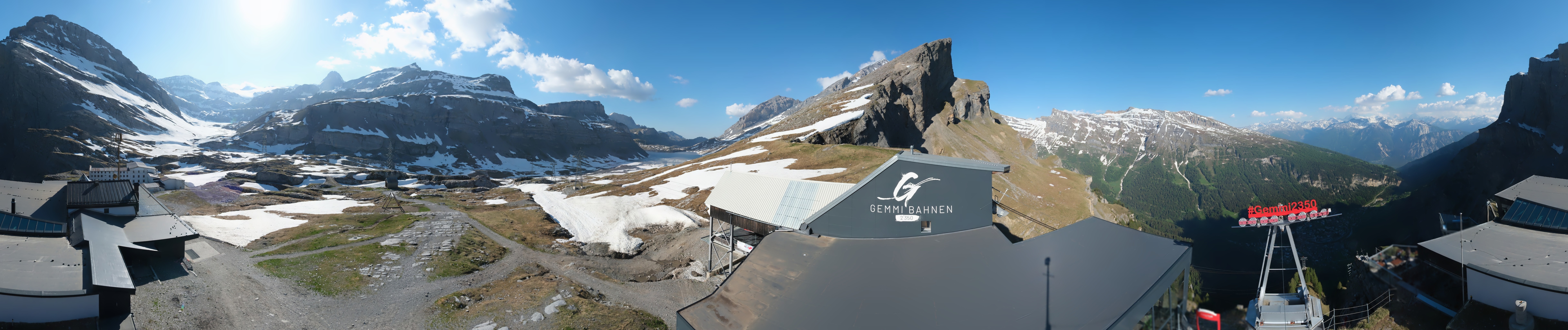 Archiv Foto Webcam Leukerbad: Gemmi Panoramacam