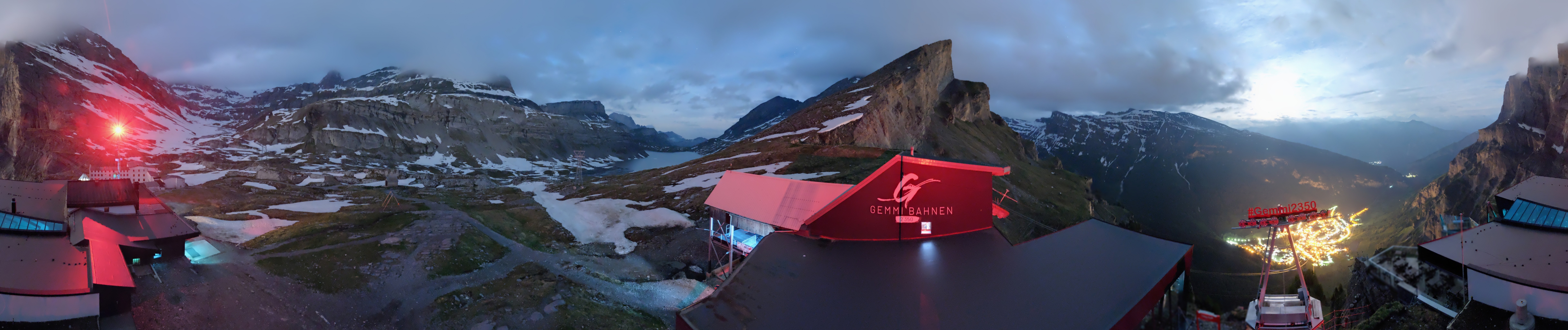 Archived image Webcam Leukerbad: Roundshot Gemmipass