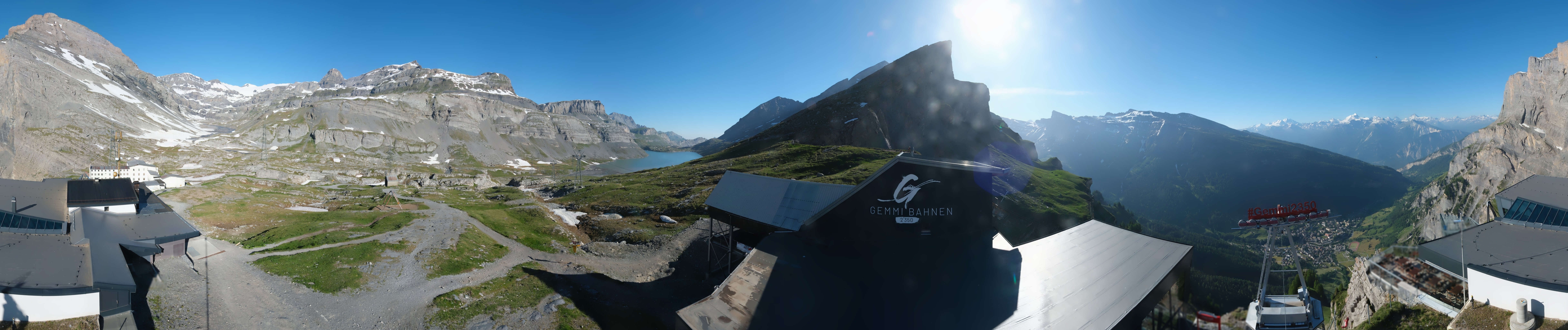 Archived image Webcam Leukerbad: Roundshot Gemmipass