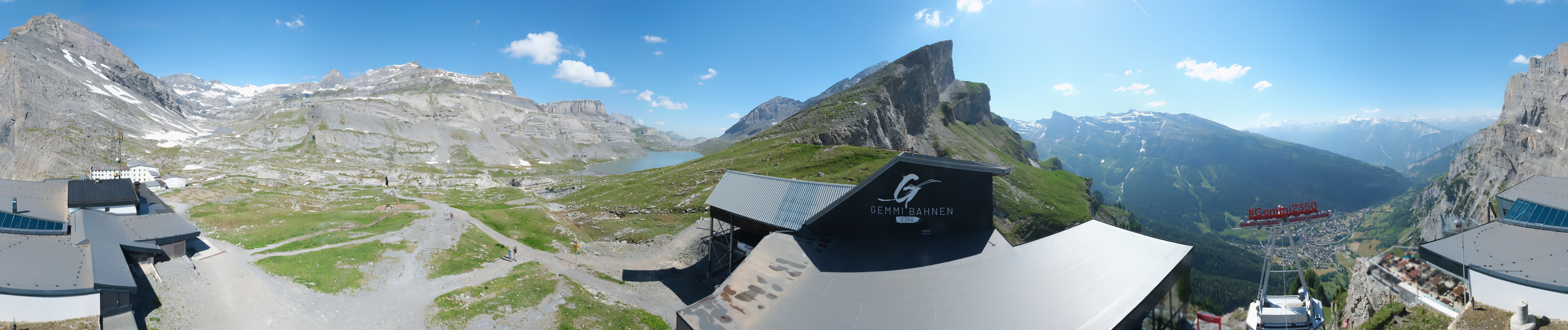Archiv Foto Webcam Leukerbad: Gemmi Panoramacam