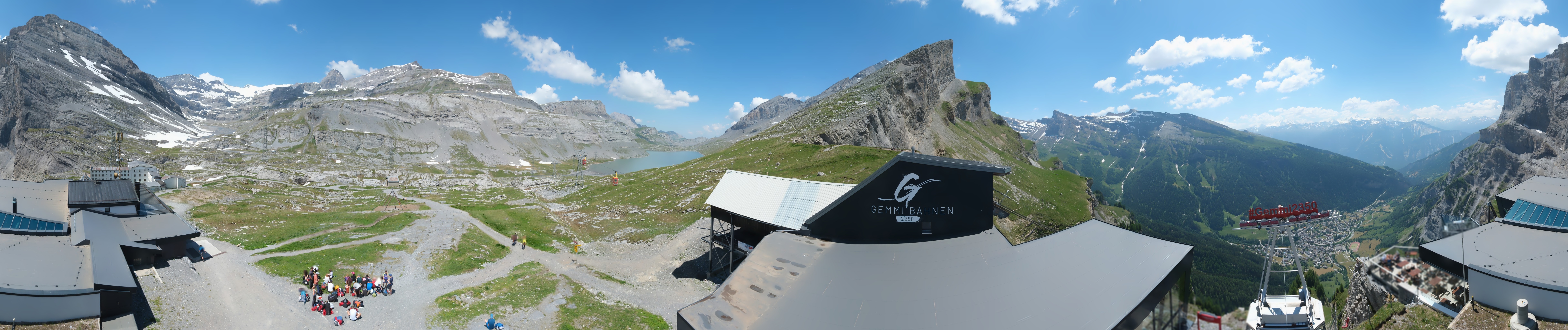 Archiv Foto Webcam Leukerbad: Gemmi Panoramacam