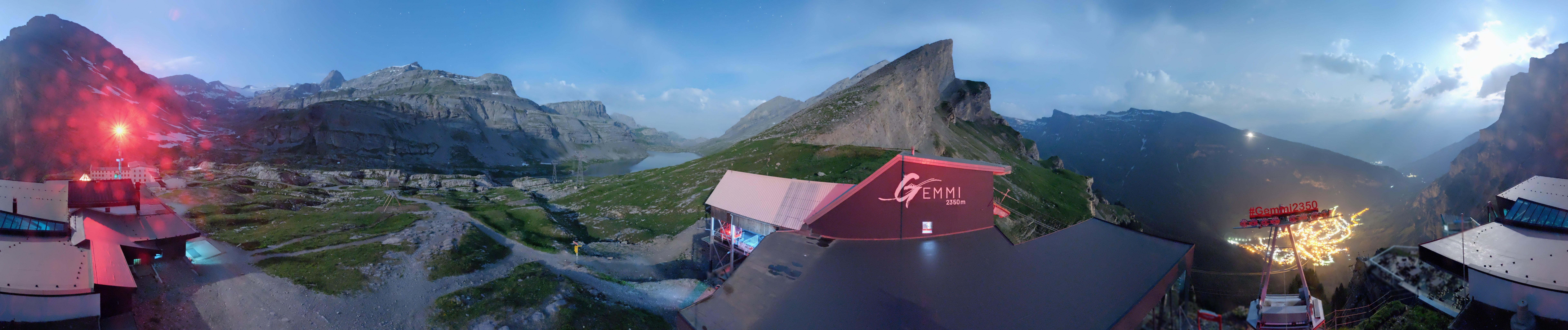 Archived image Webcam Leukerbad: Roundshot Gemmipass