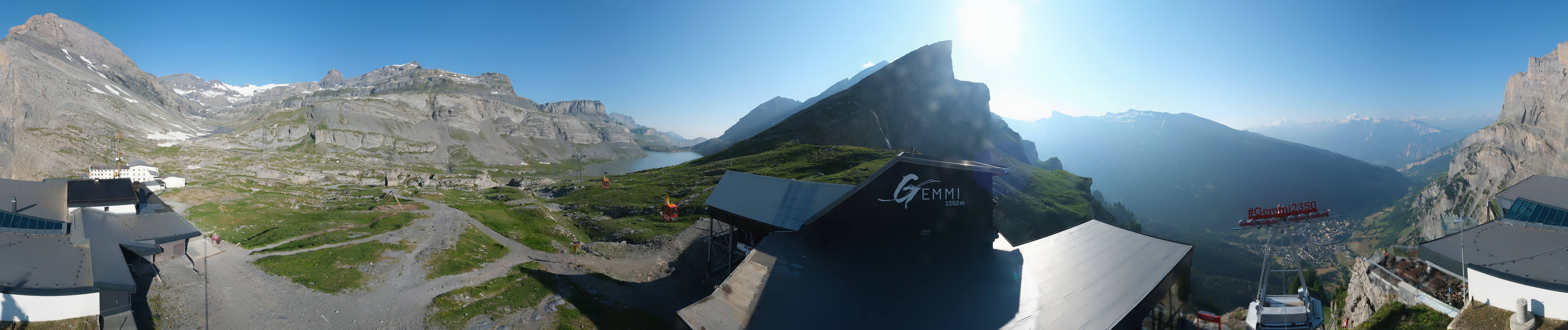 Archived image Webcam Leukerbad: Roundshot Gemmipass
