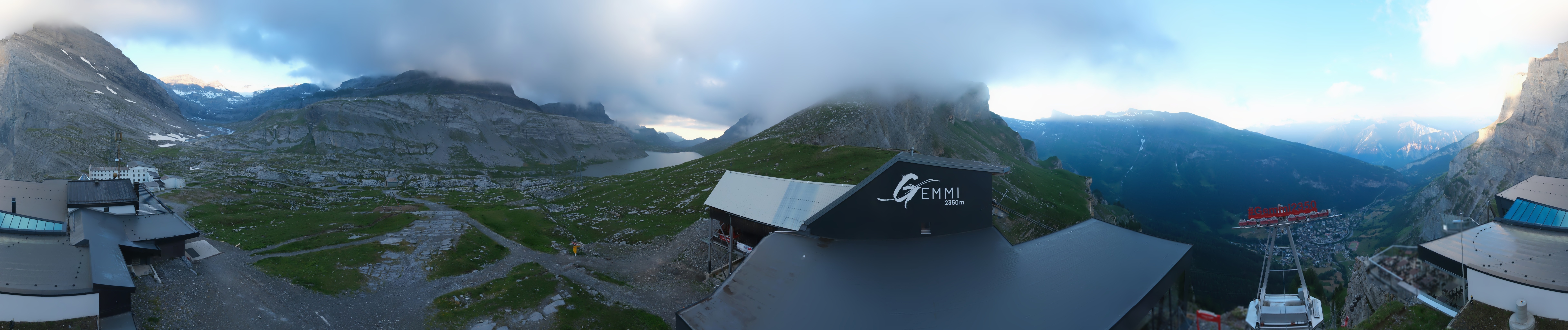 Archiv Foto Webcam Leukerbad: Gemmi Panoramacam