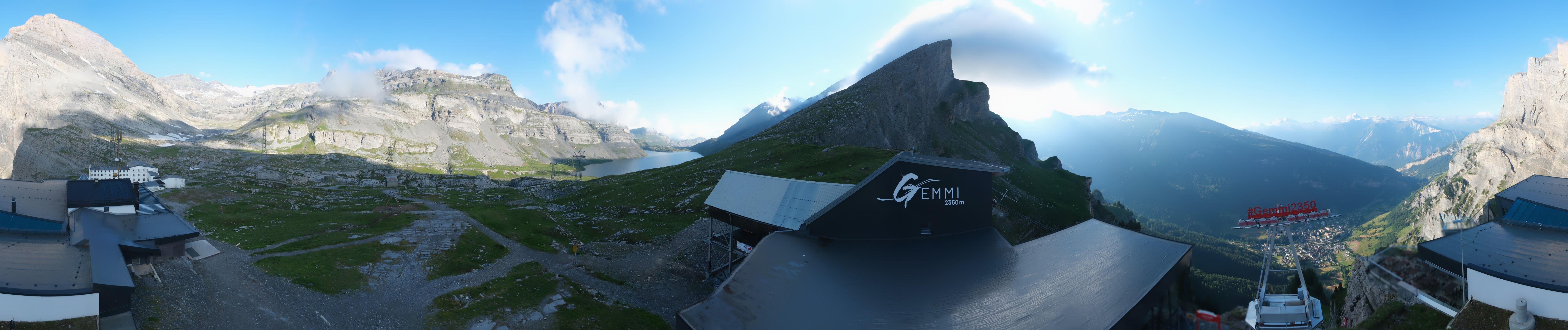 Archiv Foto Webcam Leukerbad: Gemmi Panoramacam