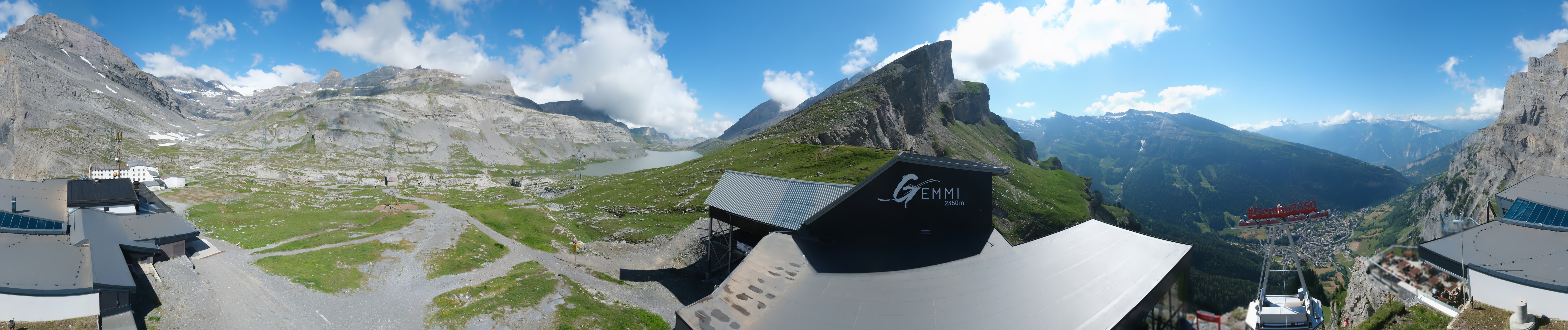 Archiv Foto Webcam Leukerbad: Gemmi Panoramacam