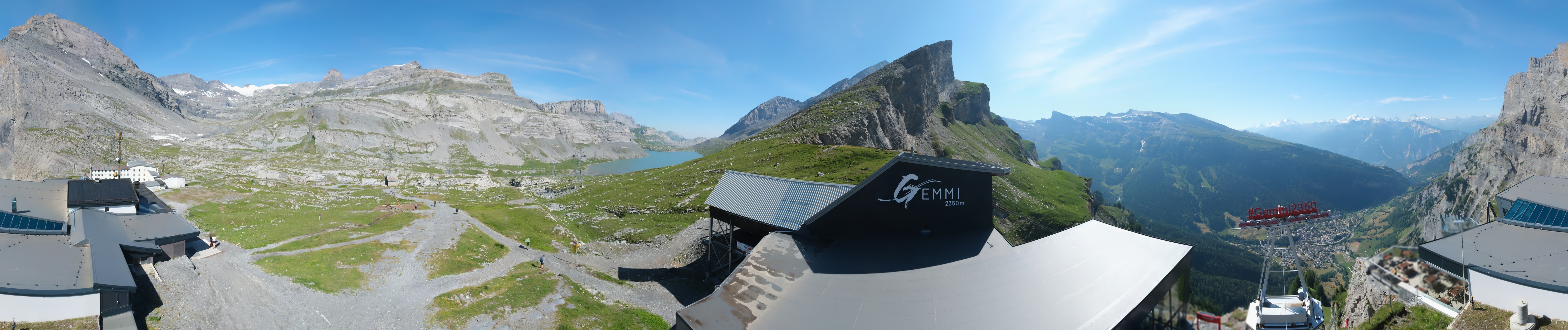 Archiv Foto Webcam Leukerbad: Gemmi Panoramacam