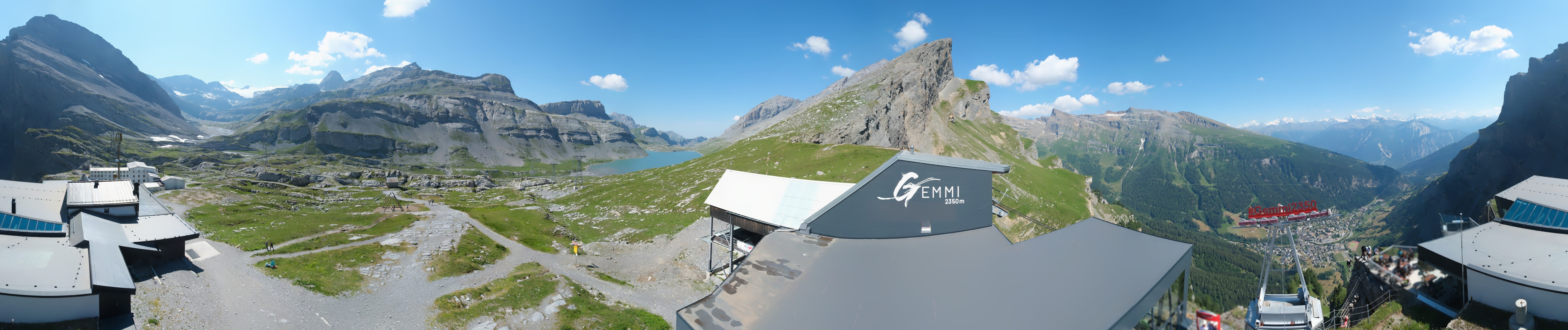 Archiv Foto Webcam Leukerbad: Gemmi Panoramacam