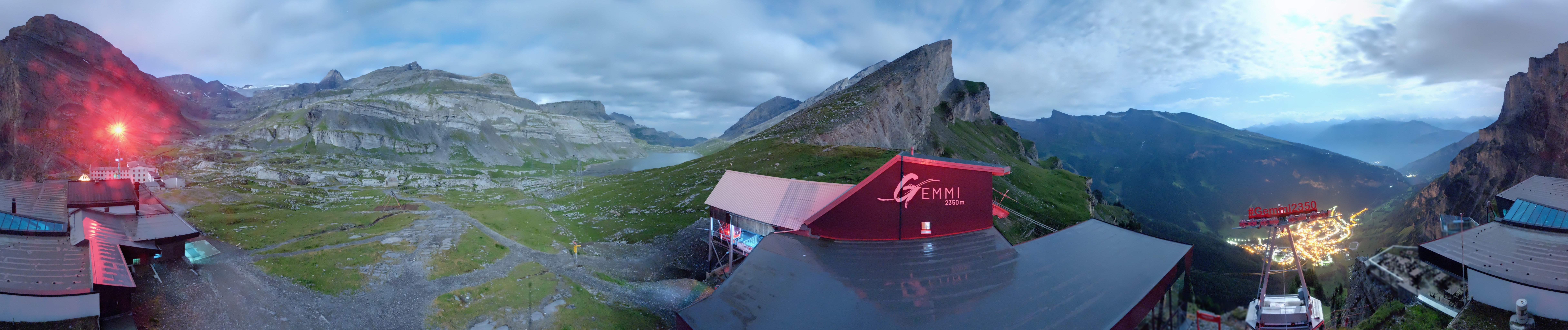 Archived image Webcam Leukerbad: Roundshot Gemmipass