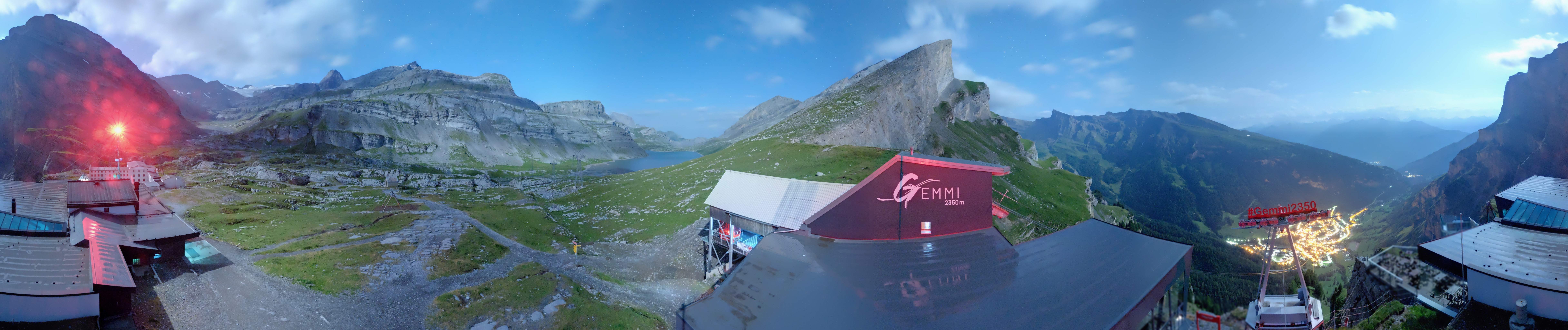 Archived image Webcam Leukerbad: Roundshot Gemmipass