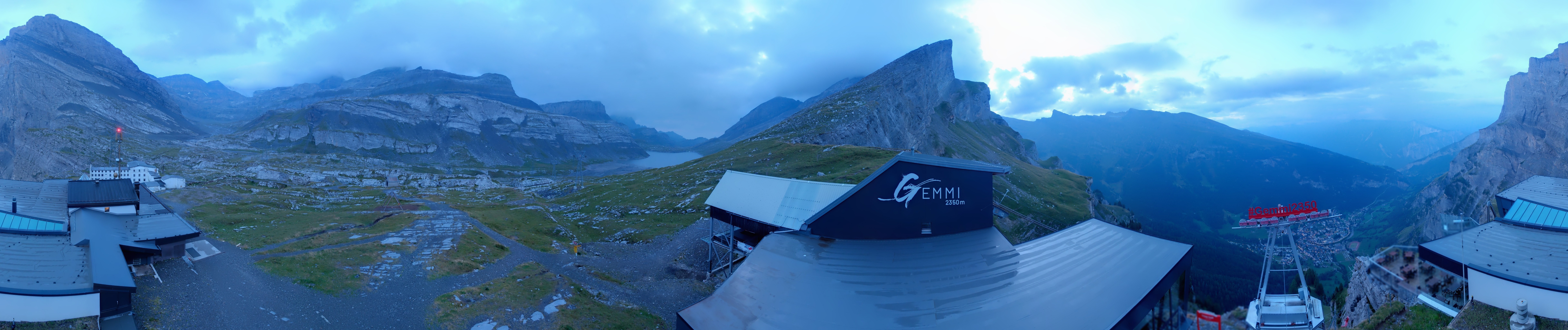 Archiv Foto Webcam Leukerbad: Gemmi Panoramacam