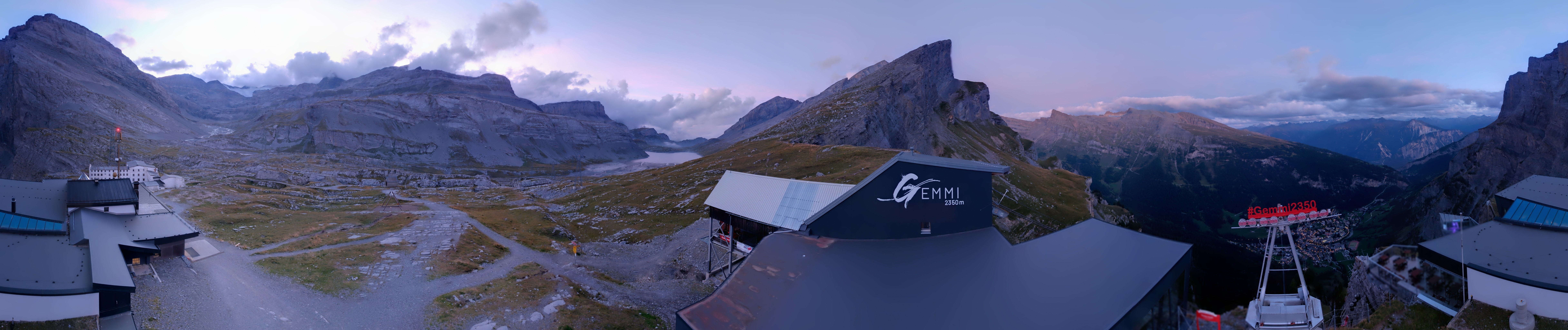 Archiv Foto Webcam Leukerbad: Gemmi Panoramacam