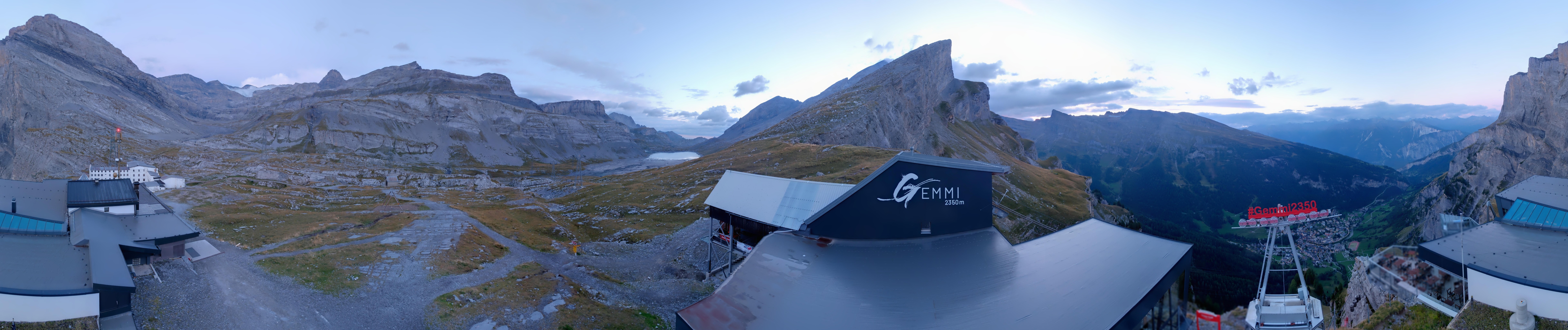 Archiv Foto Webcam Leukerbad: Gemmi Panoramacam