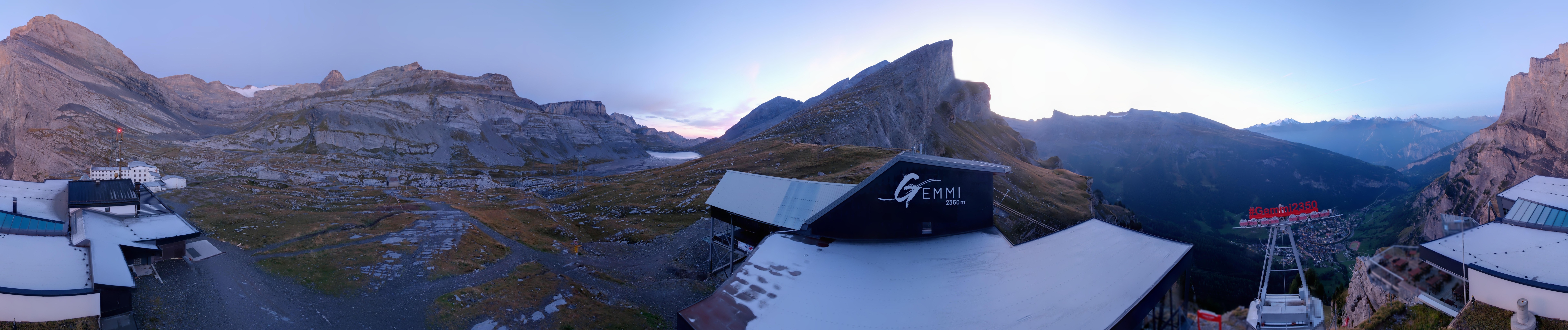 Archived image Webcam Leukerbad: Roundshot Gemmipass