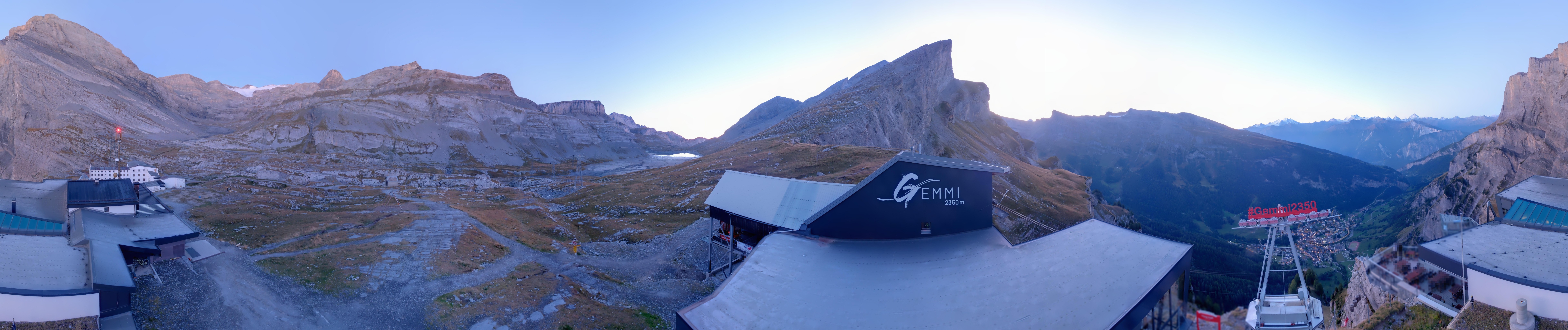 Archiv Foto Webcam Leukerbad: Gemmi Panoramacam