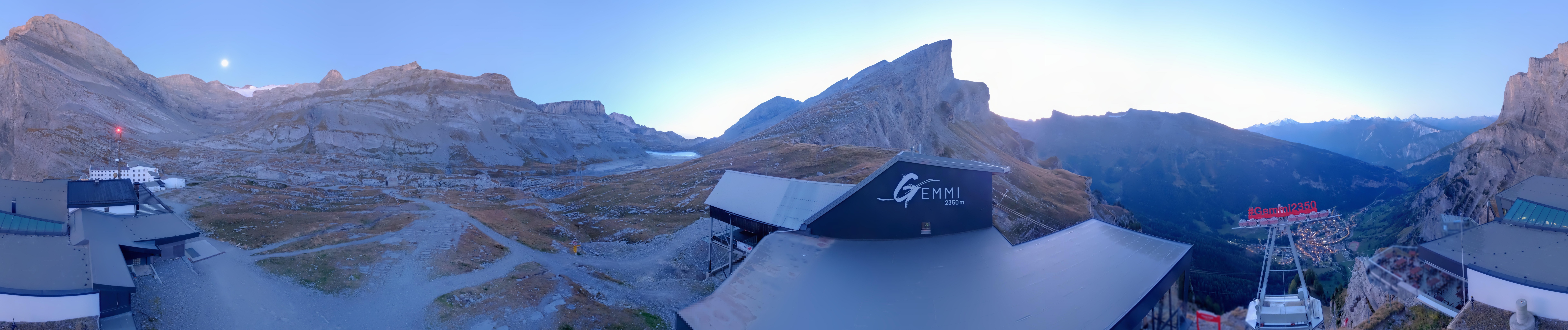 Archiv Foto Webcam Leukerbad: Gemmi Panoramacam