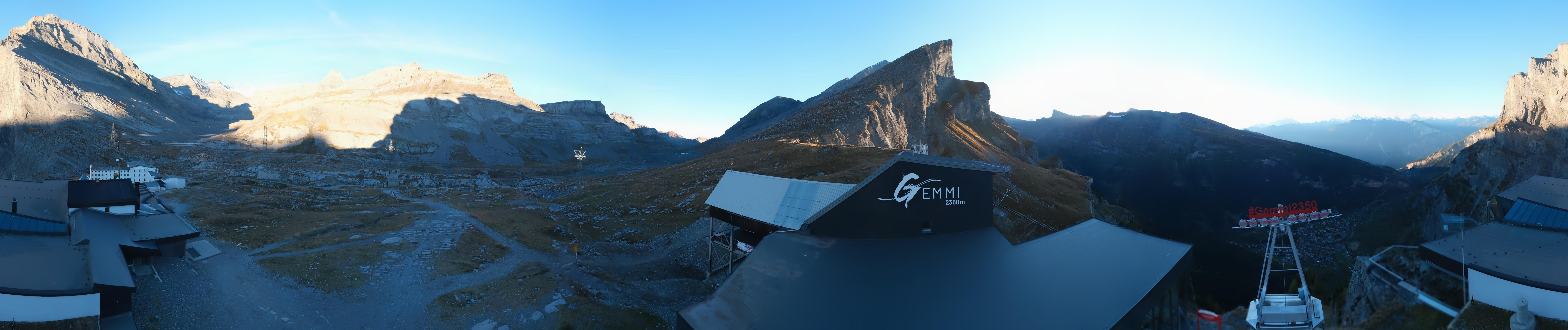 Archived image Webcam Leukerbad: Roundshot Gemmipass