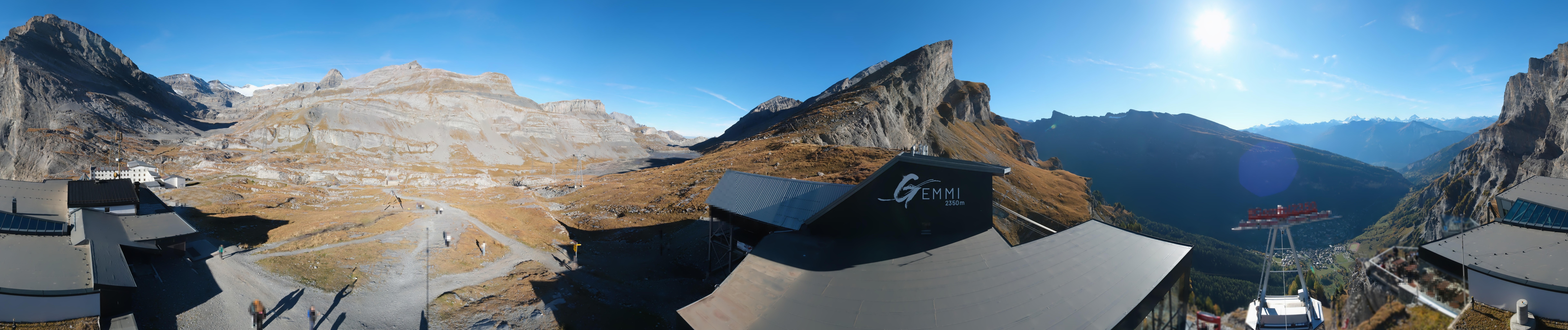 Archived image Webcam Leukerbad: Roundshot Gemmipass